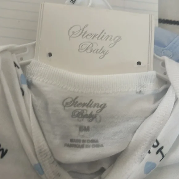Sterling Baby 3 pack long sleeve bodysuits i love mom and dad - Picture 6 of 6